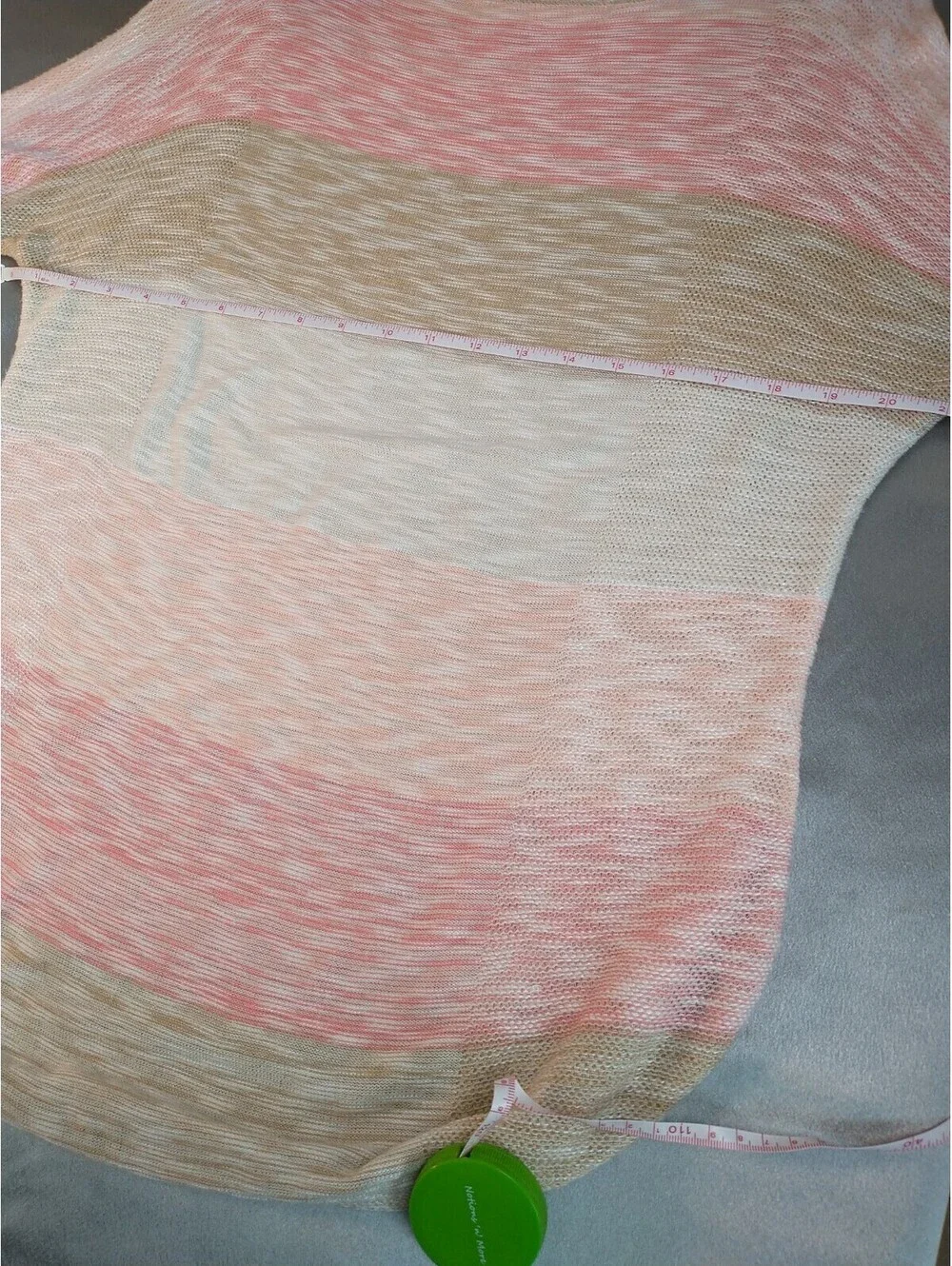 Two-one-two New York Petite, Knit Sweater, Pastel Colors, 3/4 Sleeve, Light,...